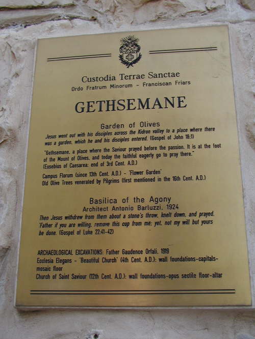 Entrance to Garden of Gethsemane