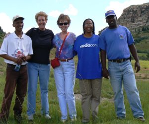 Pule (left), Mike, Renee, Nthabeleng, Elias